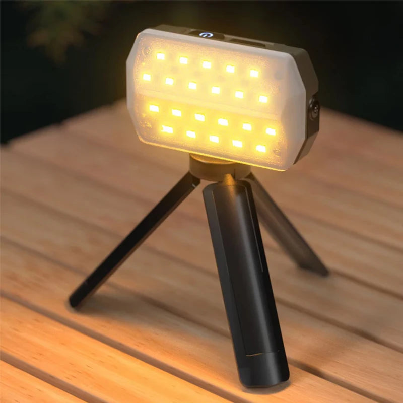Portable Outdoor Camping Lantern Super Long 4000Mah Battery Rechargeable Emergency Light Strong Magnet Work Light for Repair