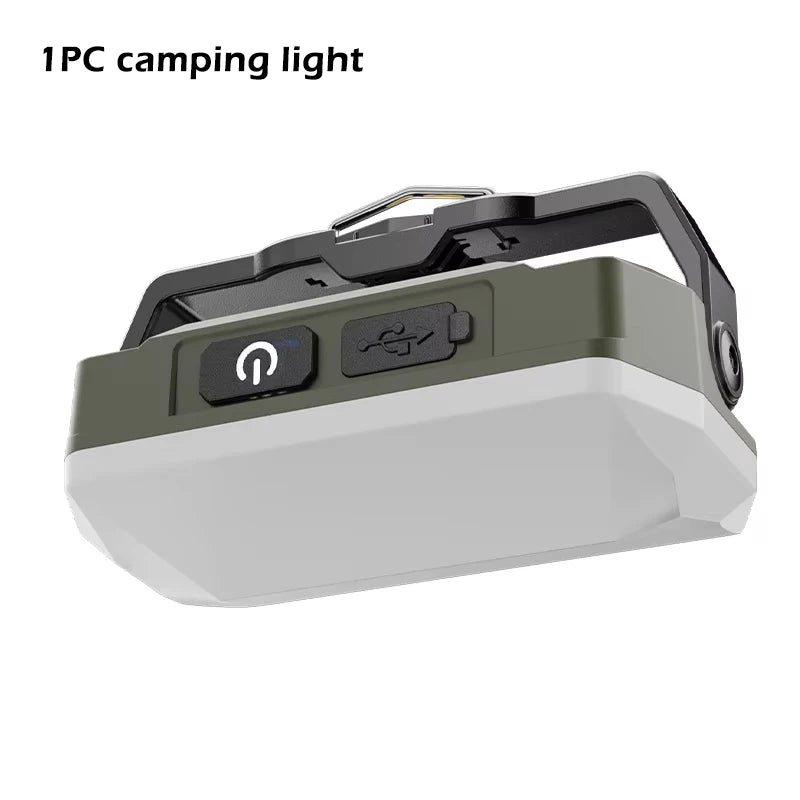 Portable Outdoor Camping Lantern Super Long 4000Mah Battery Rechargeable Emergency Light Strong Magnet Work Light for Repair