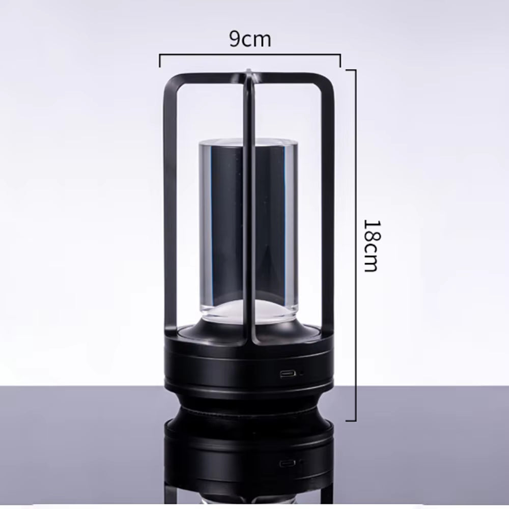 LED Table Lamp Plastic Bedroom Bedside Desk Lamp Rechargeable Touch Dimming Desk Lamp Dining Table Decorative Table Lamp
