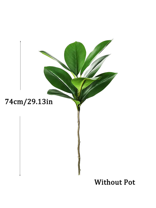 74-140Cm Large Artificial Ficus Tree Tropical Fig Tree Plants Real Touch Green Magnolia Leaves for Home Garden Office Decor