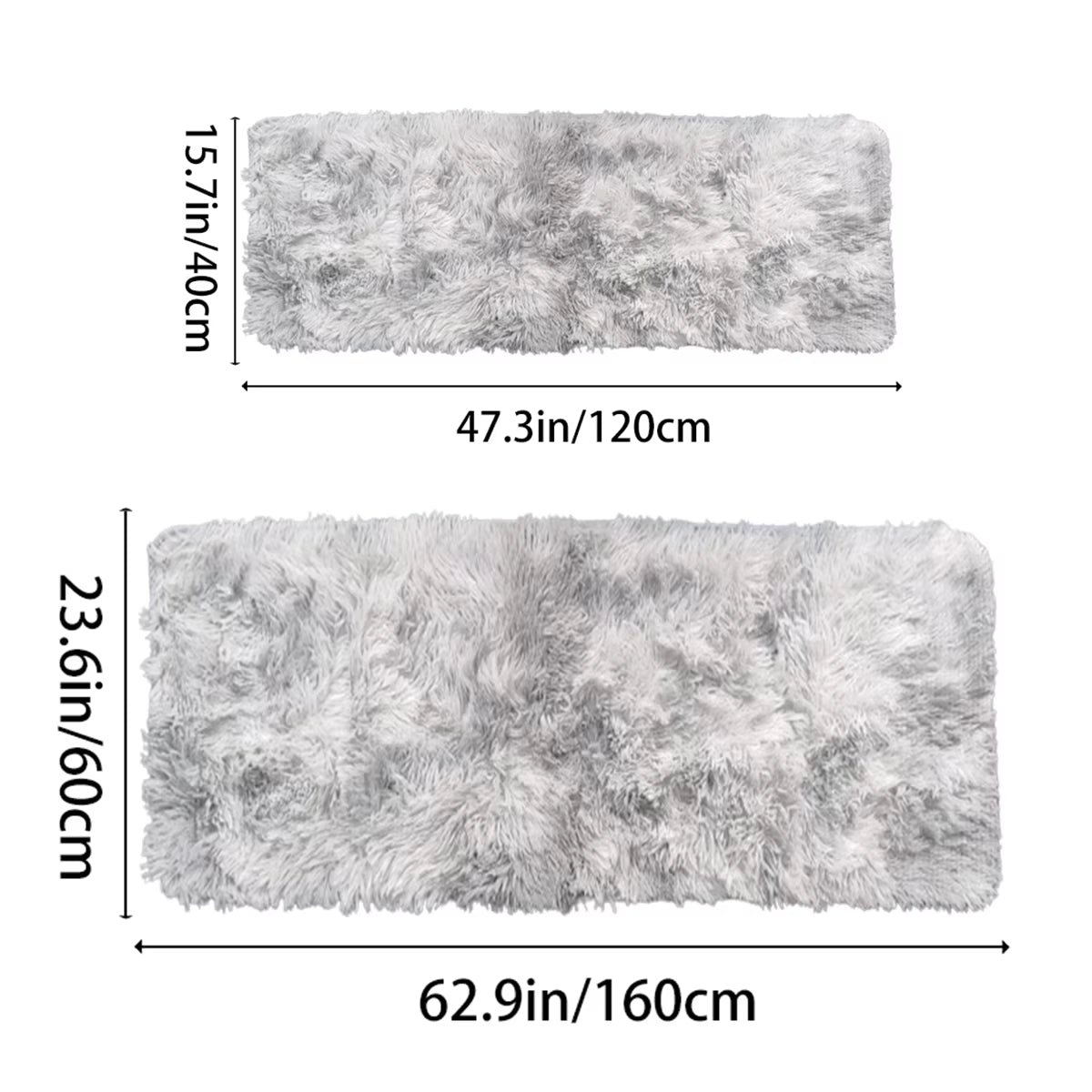 Soft Area Rugs Bedroom Carpet Fluffy Non-Slip Tie-Dyed Fuzzy Shag Plush Soft Shaggy Bedside Rug Living Room Carpet