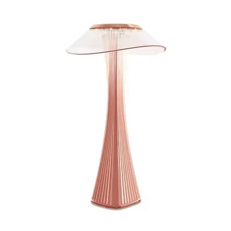 LED Table Lamp USB Charging Dimmable Protection Eyes Smart Touch Switch Bedside Lamps Transparent Crystal Creative Table Light