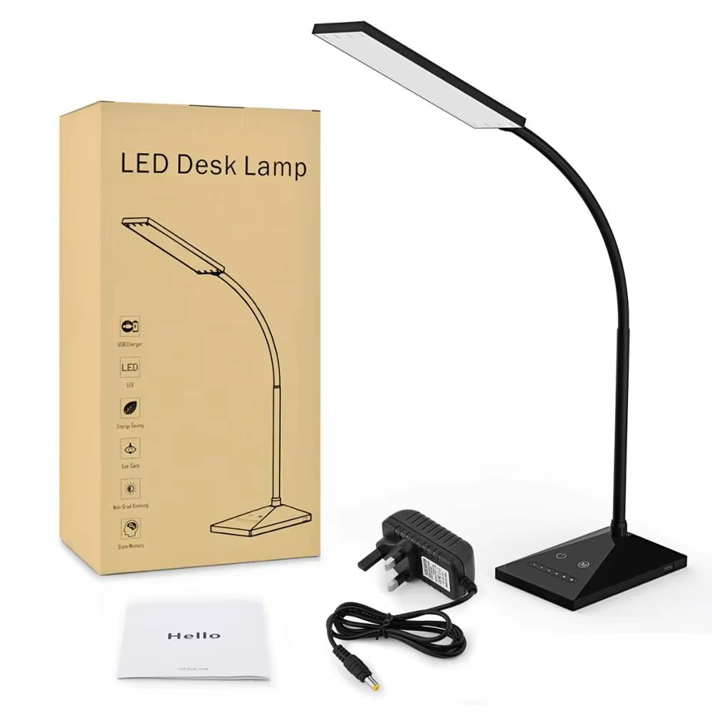 12W 72LED Desk Lamp Flexible Touch Sensor LED Reading Dimmable Lamp Night Light