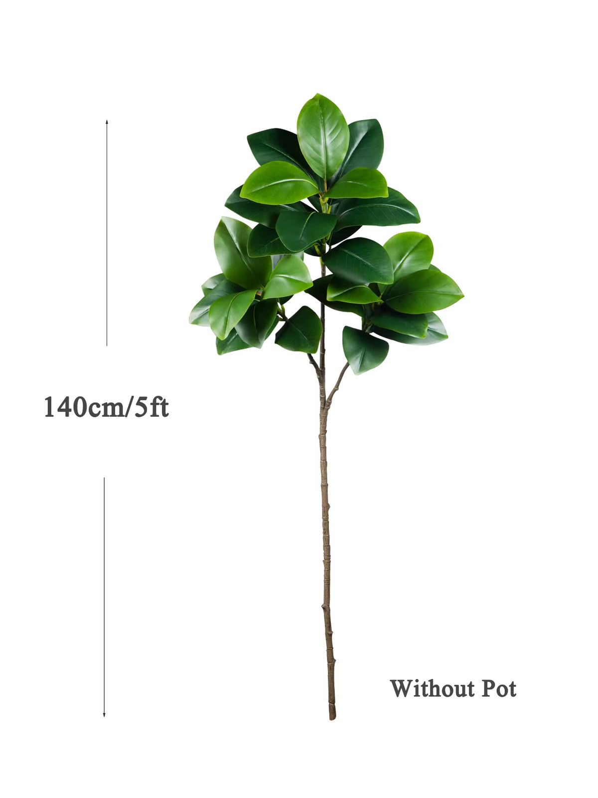 74-140Cm Large Artificial Ficus Tree Tropical Fig Tree Plants Real Touch Green Magnolia Leaves for Home Garden Office Decor