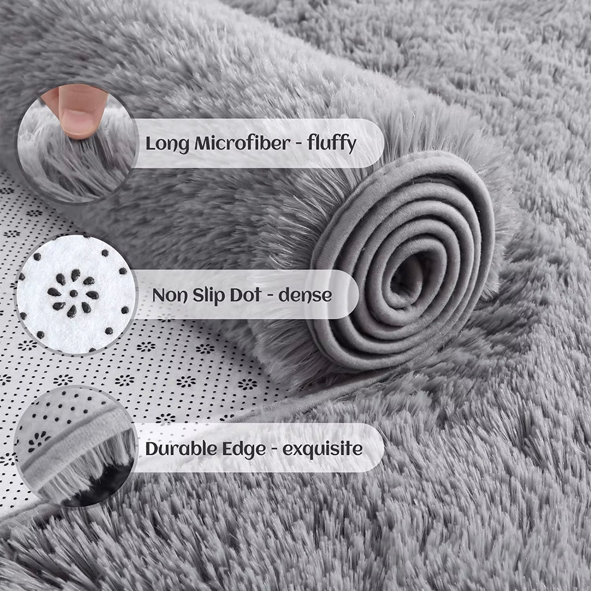 Soft Area Rugs Bedroom Carpet Fluffy Non-Slip Tie-Dyed Fuzzy Shag Plush Soft Shaggy Bedside Rug Living Room Carpet