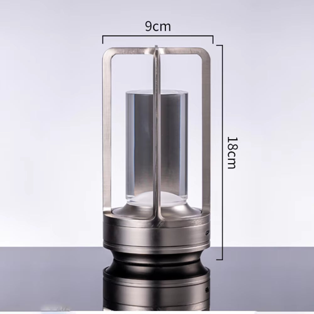 LED Table Lamp Plastic Bedroom Bedside Desk Lamp Rechargeable Touch Dimming Desk Lamp Dining Table Decorative Table Lamp