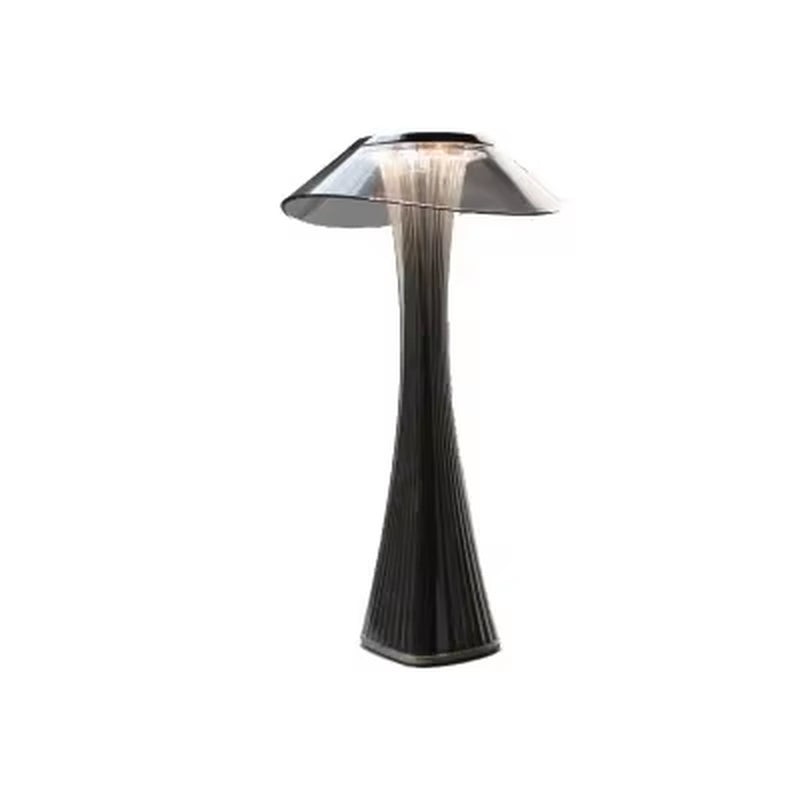 LED Table Lamp USB Charging Dimmable Protection Eyes Smart Touch Switch Bedside Lamps Transparent Crystal Creative Table Light