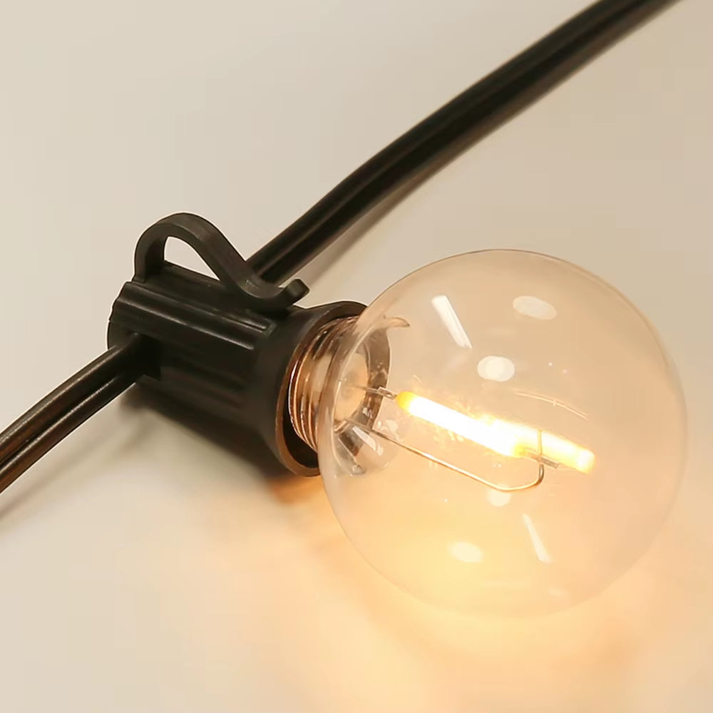 Outdoor LED Waterproof G40 String Light EU Plug Shatterproof Light Bulb Garden Fairy String Lights for Patio Festoon Party Decor