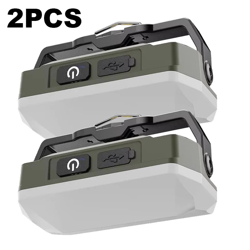 Portable Outdoor Camping Lantern Super Long 4000Mah Battery Rechargeable Emergency Light Strong Magnet Work Light for Repair