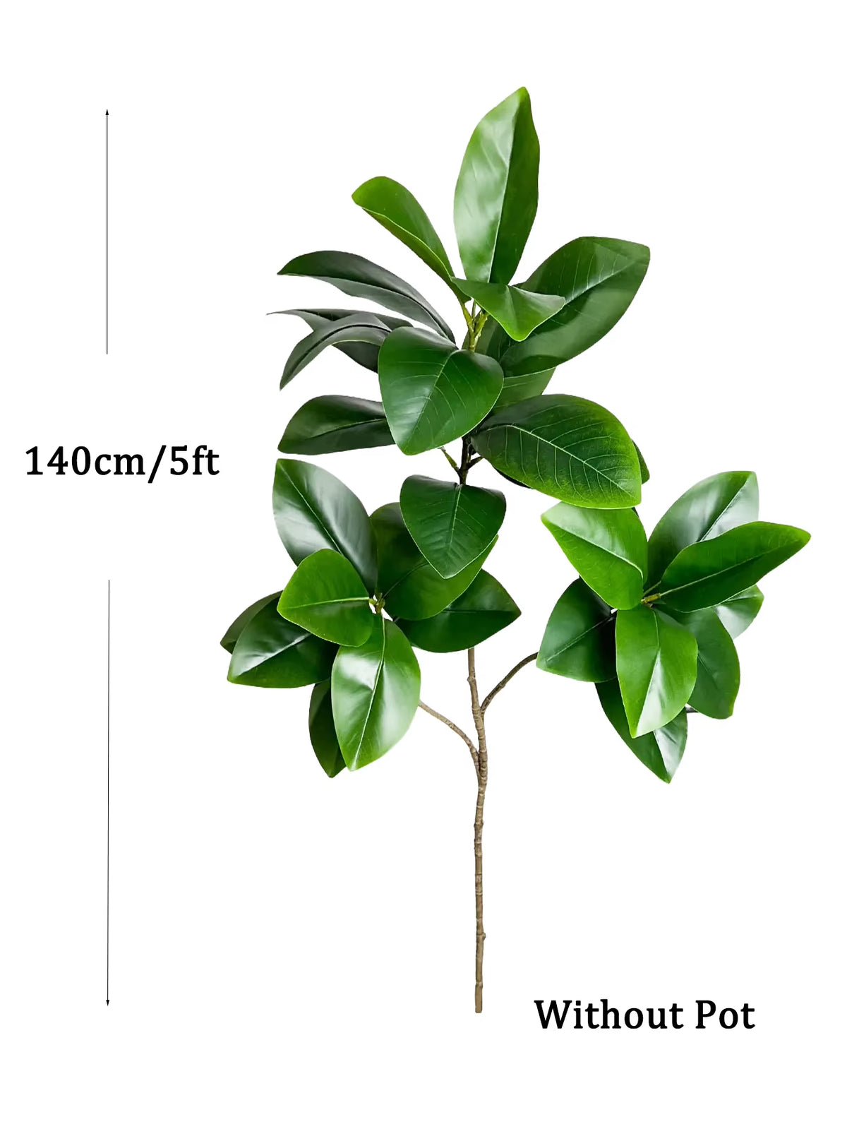 74-140Cm Large Artificial Ficus Tree Tropical Fig Tree Plants Real Touch Green Magnolia Leaves for Home Garden Office Decor